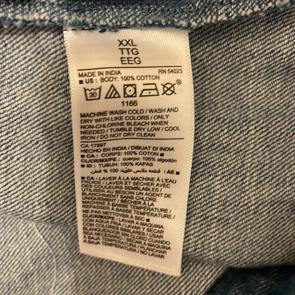 NWT XXL Old Navy denim cotton blouse - Picture 8 of 8